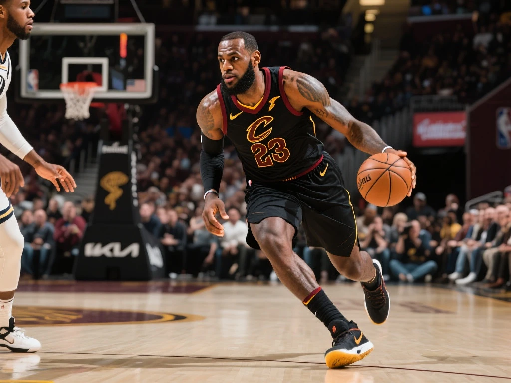 詹姆斯刷新生涯新纪录，稳坐NBA得分王宝座